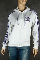 Олимпийка белая с капюшоном Adidas в интернет-магазине todalamoda