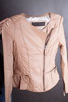 Женская кожаная куртка ZARA BASIC в интернет-магазине todalamoda
