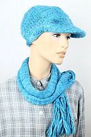 Набор (шапка+шарф)голубой HUMAN в интернет-магазине todalamoda