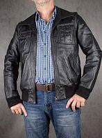 Мужская куртка из натуральной кожи Image, размер 48 в интернет-магазине todalamoda