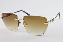 Стильные женские солнцезащитные очки в металлической оправе в интернет-магазине todalamoda