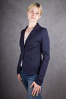 Пиджак женский темно-синий MuchMoney, размер 46-48 в интернет-магазине todalamoda