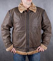 Мужская кожаная куртка пилот Union Rail, 54-56 размер