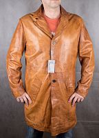 Мужской кожаный плащ De Nicola, 54 размер в интернет-магазине todalamoda