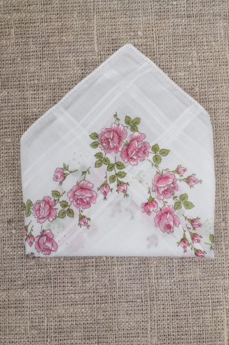 Набор носовых платков с цветочным орнаментом (3шт)  в интернет-магазине todalamoda