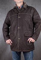 Мужская куртка из натуральной кожи  JC Collection, размер 56-58 в интернет-магазине todalamoda