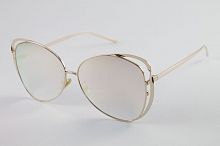 Стильные женские солнцезащитные зеркальные очки в футляре в интернет-магазине todalamoda