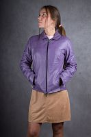 Кожаная куртка женская фиолетовая OverPell в интернет-магазине todalamoda