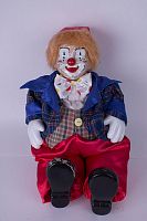 Кукла фарфоровая "Клоун" в интернет-магазине todalamoda