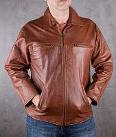 Мужская кожаная куртка VERA PELLE, размер 48-50 в интернет-магазине todalamoda