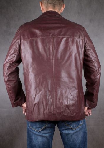 Мужская куртка-пиджак из натуральной кожи, размер 50 в интернет-магазине todalamoda фото 4 Мужская куртка-пиджак из натуральной кожи, размер 50 в интернет-магазине todalamoda фото 4
