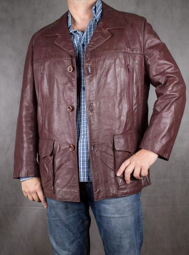 Мужская куртка-пиджак из натуральной кожи, размер 50 в интернет-магазине todalamoda фото 2 Мужская куртка-пиджак из натуральной кожи, размер 50 в интернет-магазине todalamoda фото 2