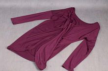 Кардиган женский сложного кроя фиолетовый, размер 44-46 в интернет-магазине todalamoda
