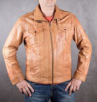 Мужская кожаная куртка maddison, размер 52 в интернет-магазине todalamoda