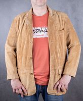 Мужской замшевый пиджак BROADCAST, размер 48-50