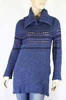 Кофта туника женская синяя размер 48-50 в интернет-магазине todalamoda