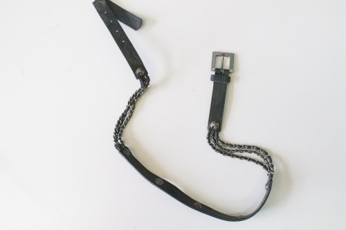 Ремень черный с цепочками в интернет-магазине todalamoda фото 2 Ремень черный с цепочками в интернет-магазине todalamoda фото 2