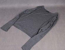 Серый джемпер в полоску с длинным рукавом, размер 54 в интернет-магазине todalamoda