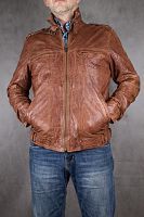 Мужская кожаная куртка JOFAMA, размер 50-52 в интернет-магазине todalamoda