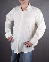 Мужская рубашка с длинным рукавом кремовая Berlioni Italy, размер 54-56 в интернет-магазине todalamoda