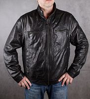 Мужская кожаная куртка Dolce Vitalli, размер 52-54 в интернет-магазине todalamoda