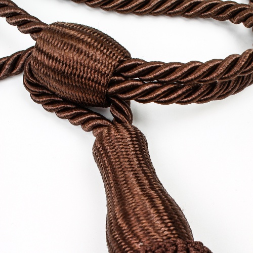 Набор шнуров-подхватов для штор коричневые (2шт)  в интернет-магазине todalamoda фото 2