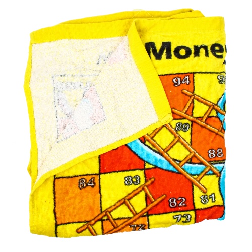 Полотенце махровое желтое с рисунком  в интернет-магазине todalamoda фото 2