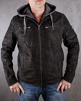 Мужская кожаная куртка Angelo Litrico размер 52 в интернет-магазине todalamoda