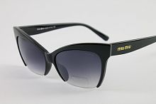 Стильные женские солнцезащитные очки Miu Miu в черной оправе в интернет-магазине todalamoda