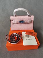 Маленькая розовая женская сумка Hermes Paris в интернет-магазине todalamoda