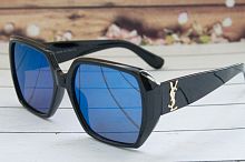 Солнцезащитные зеркальные очки ISL в черной оправе в интернет-магазине todalamoda