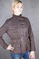 Кожаная куртка женская коричневая Biaggini, размер 46 в интернет-магазине todalamoda