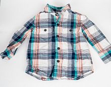 Рубашка в клетку Baby Gap размер 1-1,5 года в интернет-магазине todalamoda