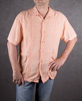 Мужская рубашка коралловая Haggar, размер 52 в интернет-магазине todalamoda