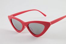 Модные женские зеркальные солнцезащитные очки в красной оправе в интернет-магазине todalamoda