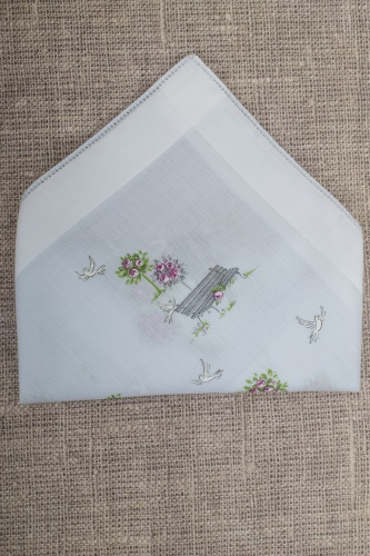 Набор носовых платков с цветочными пейзажами (3шт)  в интернет-магазине todalamoda фото 2