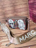 Стильная женская сумка Marc Jacobs, коричневая в интернет-магазине todalamoda
