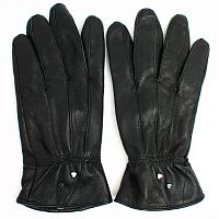 Перчатки кожаные черные в интернет-магазине todalamoda