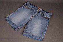 Шорты джинсовые голубые женские Elite jeans, размер 50-52 в интернет-магазине todalamoda