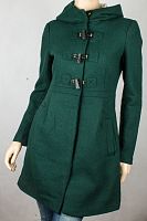 Пальто зеленое Zara размер 44-46 в интернет-магазине todalamoda
