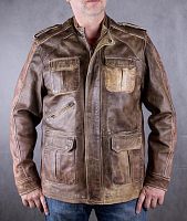 Мужская кожаная куртка 7-eleven, 52-54 размер