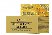 SNP Gold Collagen Eye Patch - Гидрогелевые патчи для глаз с коллагеном и коллоидным золотом, 60 шт. в интернет-магазине todalamoda