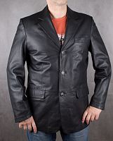 Мужская кожаная куртка Angelo Litrico, 52 размер