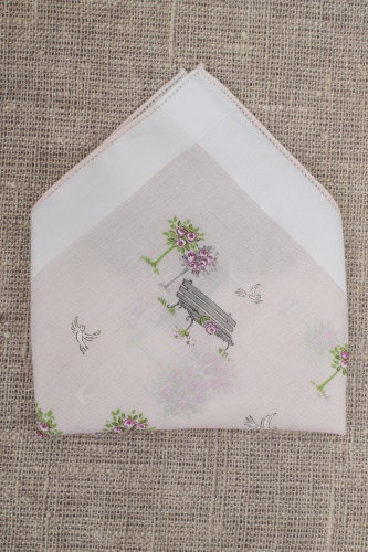 Набор носовых платков с цветочными пейзажами (3шт)  в интернет-магазине todalamoda