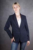 Пиджак женский сине-черный Street One, размер 46-48 в интернет-магазине todalamoda