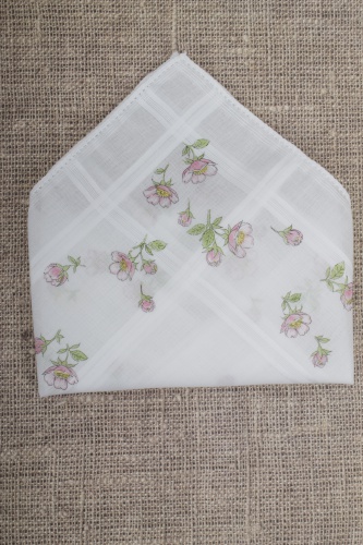 Набор носовых платков с цветочным орнаментом (3шт)  в интернет-магазине todalamoda фото 3