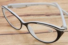 Стильные женские очки для зрения в комбинированной оправе