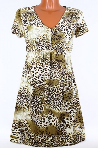 Платье с принтом "леопард"  в интернет-магазине todalamoda