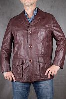 Мужская куртка-пиджак из натуральной кожи, размер 50 в интернет-магазине todalamoda