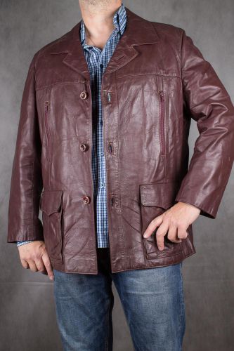 Мужская куртка-пиджак из натуральной кожи, размер 50 в интернет-магазине todalamoda фото 3 Мужская куртка-пиджак из натуральной кожи, размер 50 в интернет-магазине todalamoda фото 3